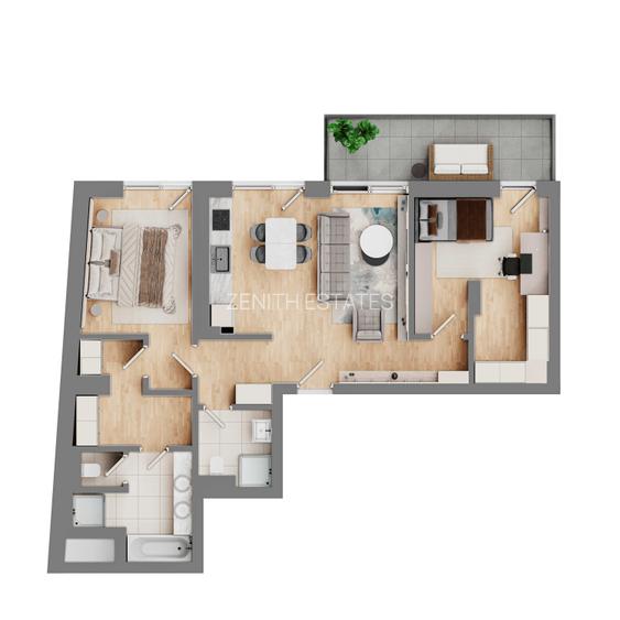 Arhitectură modernă. Locație cu poveste - L'Atelier 52 - 3 camere de vanzare - 1