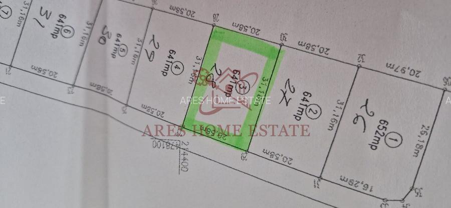 Teren intravilan 641 mp, deschidere 21 m - Mosnita - 6