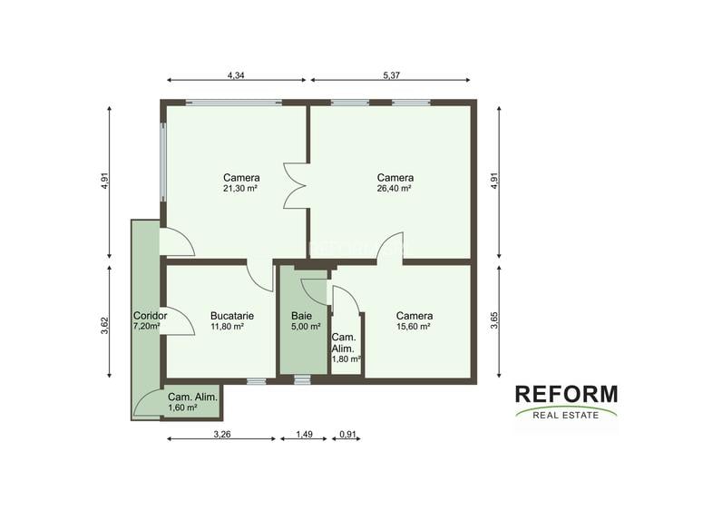 De vânzare – Apartament cu teren generos în cartierul Grigorescu, strada Donath - 17