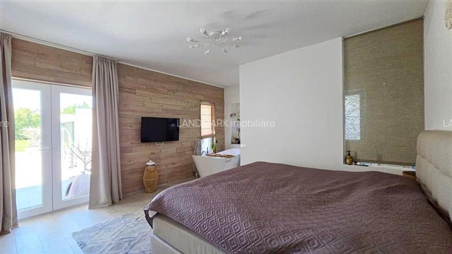 VILA PE PARTER SUPERBA MOBILATA / UTILATA CU PISICINA SI TEREN GENEROS - 17