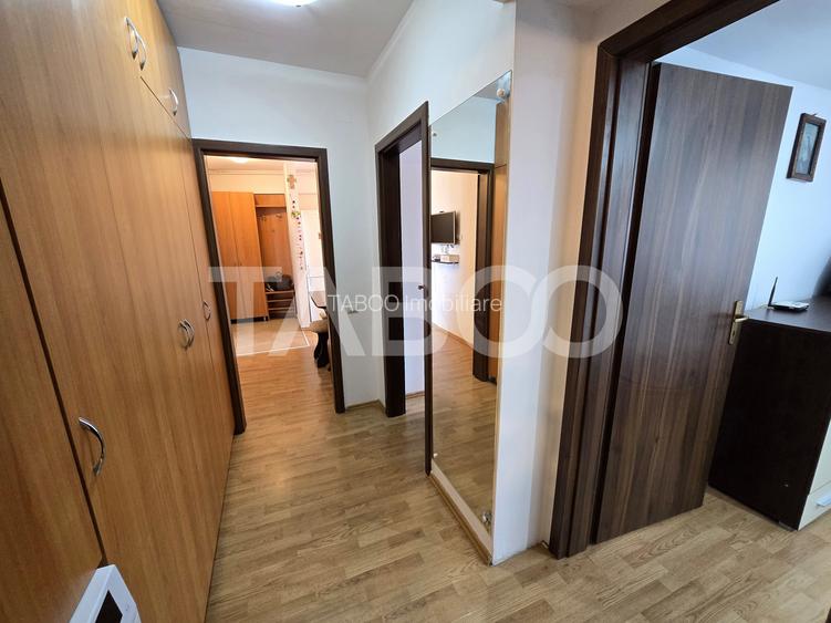 Apartament decomandat 2 camere mobilat etaj 3 cu lift Turnisor Sibiu - 8