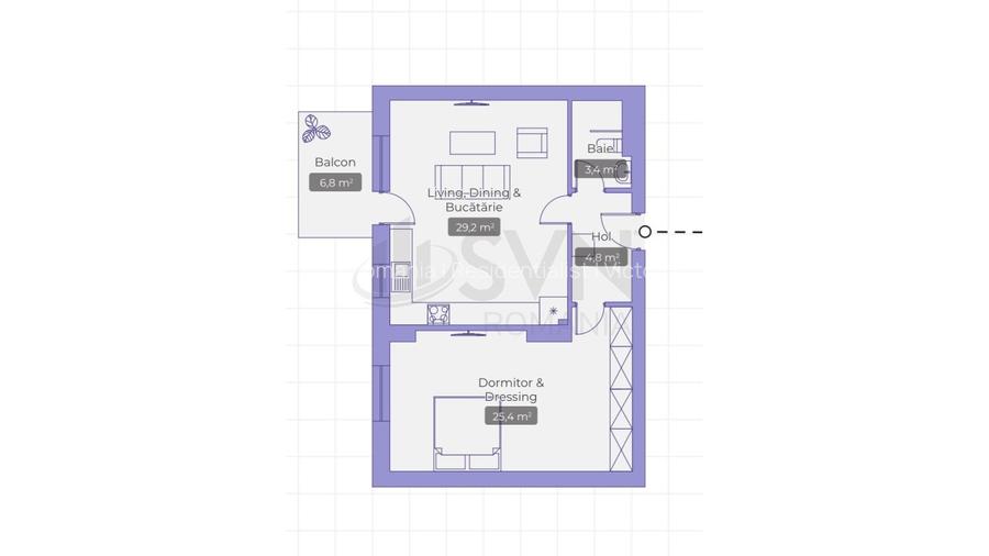 REA1028638 Apartament 2 camere Erou Iancu Nicolae Jollie Ville - 7