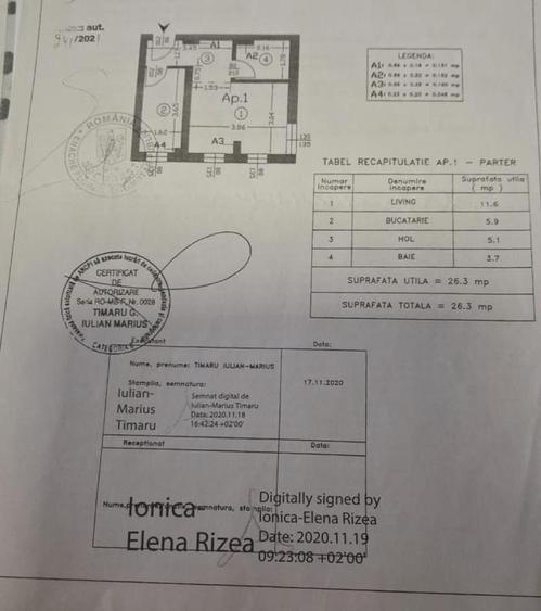 Garsoniera LA CHEIE Loc Parcare Militari Residence