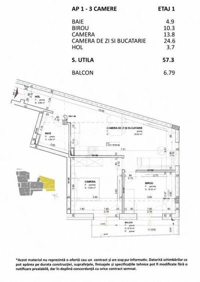 Apartament 3 camere de vanzare in Centru, Cluj Napoca - 5