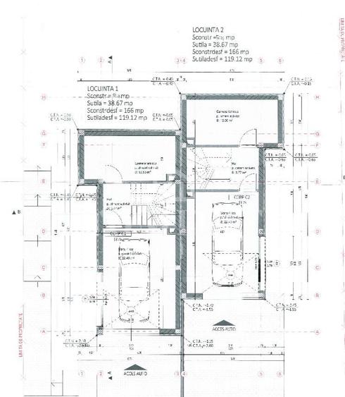 Casa tip duplex în Baciu