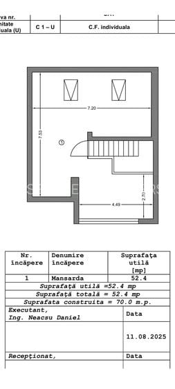 FARA COMISIOANE CASA TOP 5 camere P+1+ M 3 bai incalzire pardoseala LA CHEIE - 43
