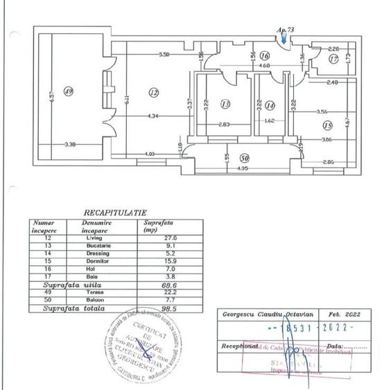 Apartament 2 CAMERE-PARCUL-TEILOR - 12