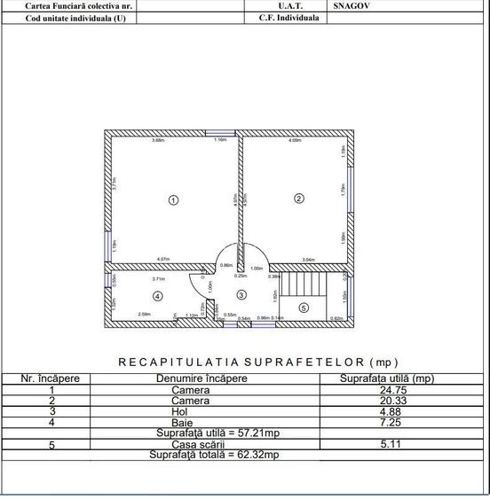 Casa noua Snagov pe 2 nivele, compartimentare eficienta, tern 500 m - 2