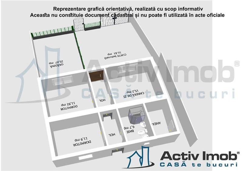 MOLDOVA NOUA, Casa 3 camere, Suprafata totala teren: 274 mp