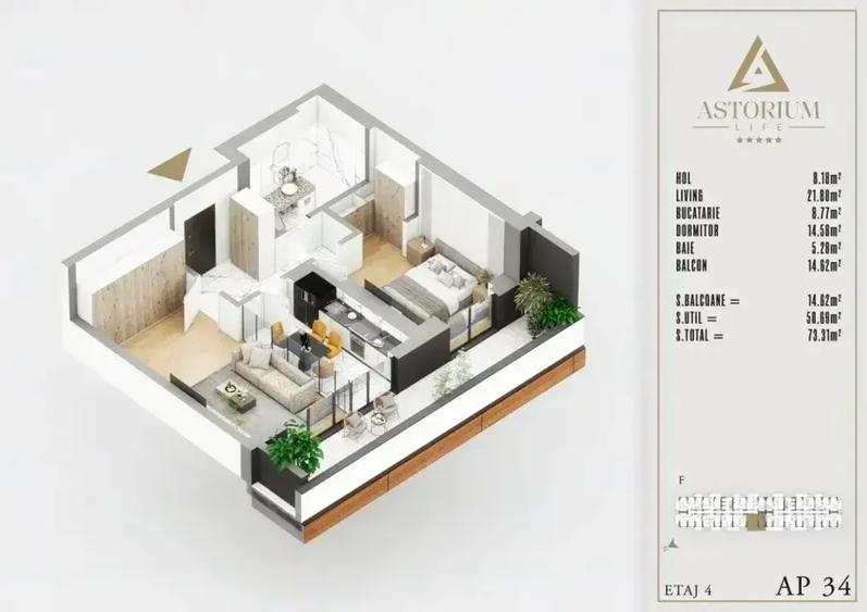 Apartament de 2 camere decomandat deosebit Sector 3 Theodor Pallady