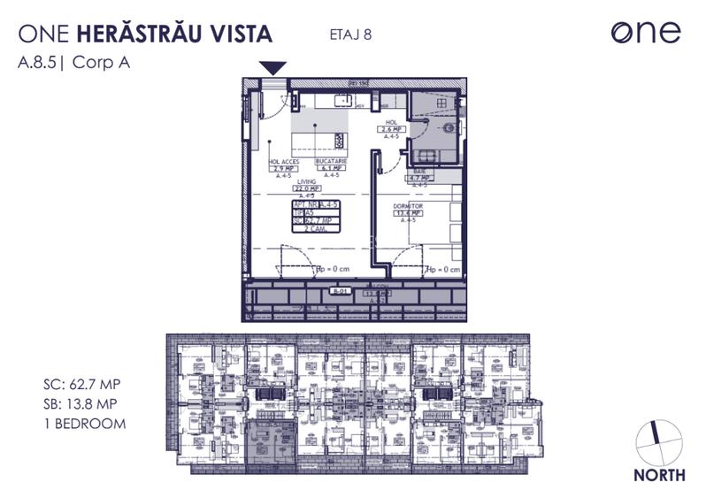 VANZARE 2 CAMERE// ONE HERASTRAU VISTA// DIRECT DEZVOLTATOR - 1