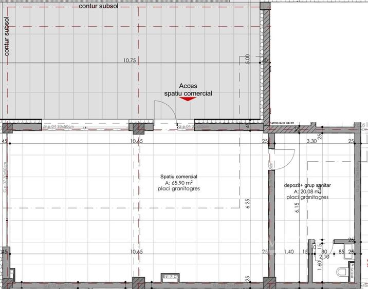 Spatiu comercial de 85 m2 Borhanci