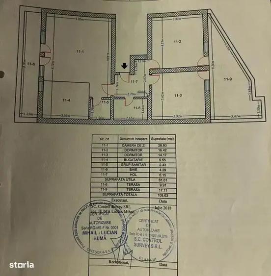 Salajan 3 camere finalizat 2 locuri de parcare incluse 2 terase