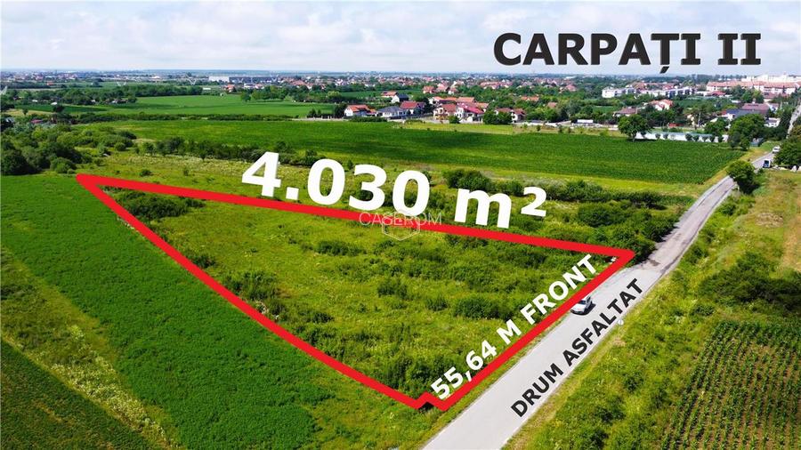 Investitie | Teren 4.030 m² in Satu Mare | Amatiului - Drum asfaltat - 3