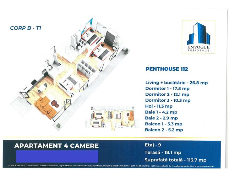 Apartament 4 cam, Auchan - Iuliu Maniu, Envogue Residence - Finalizat!