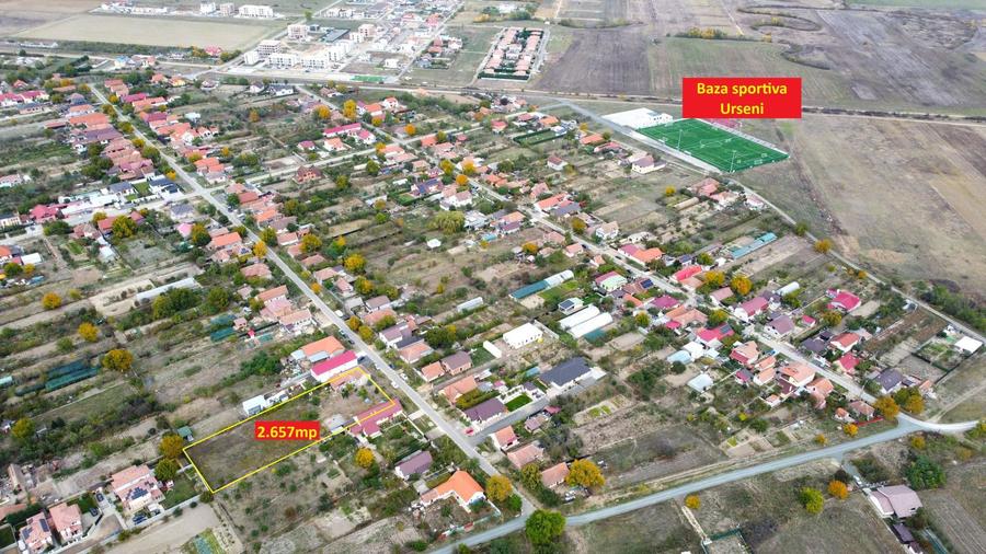 Teren 2.657 mp – toate utilitatile– Urseni, Moșnița Nouă