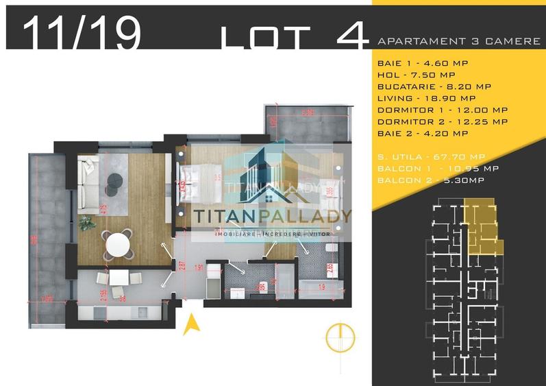 Apartament 3 Camere, 84 mp,Investiție Premium, Pallady – Acces Metrou - 6