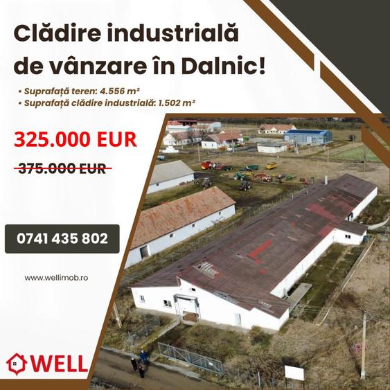 Clădire industrială de vânzare pe DN12!
