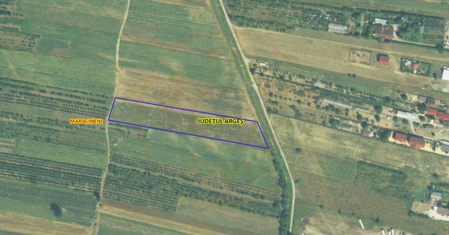 Teren intravilan 7.545 mp în ideal rezidențial sau hale