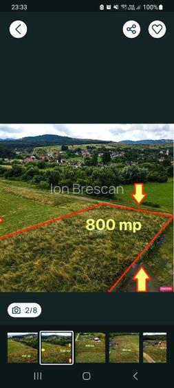 Vand teren intravilan intabulat si construibil in suprafata de 800 mp în Pucaren - 2