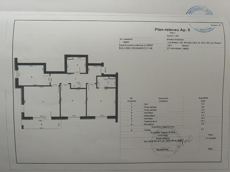 Proprietar-3 Camere Etaj 1, 2 Băi, Terasă, Parcare & Boxă
