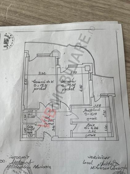 2 Camere - Bd Unirii - Nemobilat
