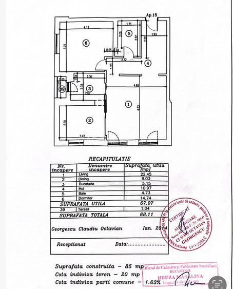 Apartament 2 camere pretabil birou Aviatiei-Aerogarii - 16
