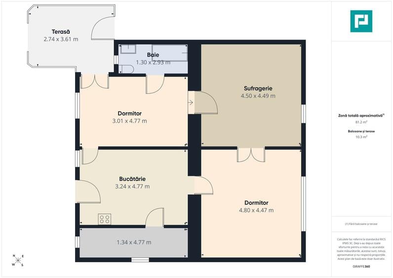 Casa 3 camere Cantemir
