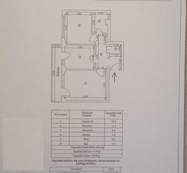 - Etaj 2 - Apartament 2 camere, confort 1 zona Vidin. Mobilat Utilat.