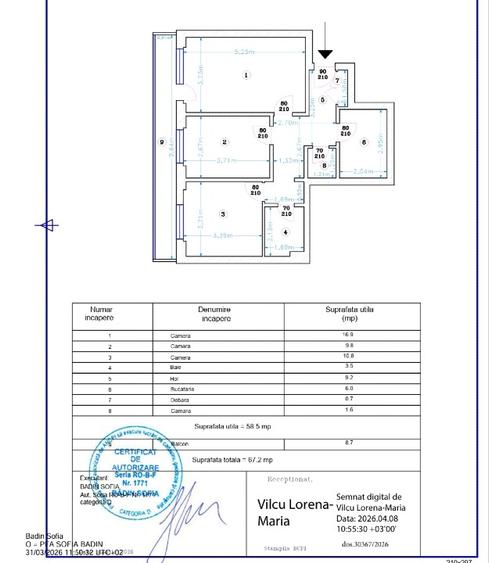 Apartament cu 3 camere, etaj 1 – Drumul Taberei - 9