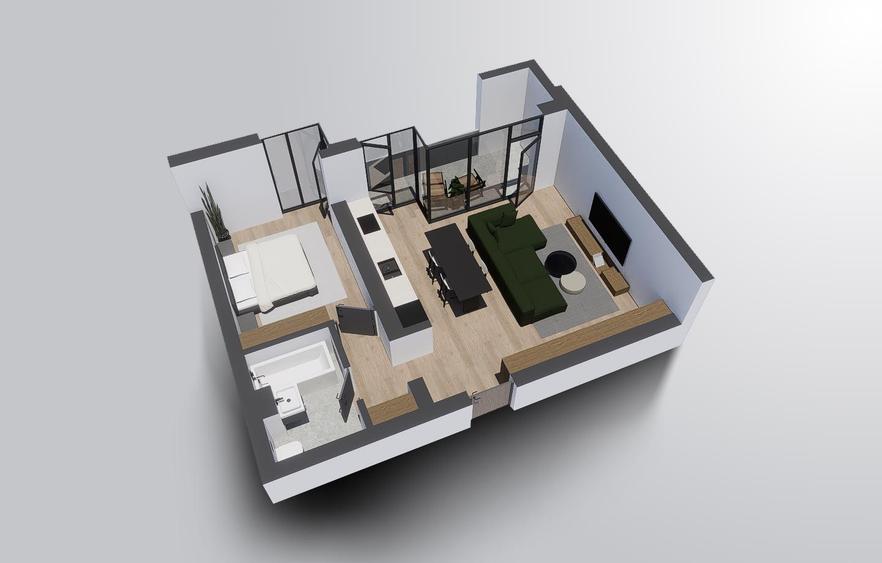 Apartament 2 camere, etaj 9 , Alenia Botanic Park