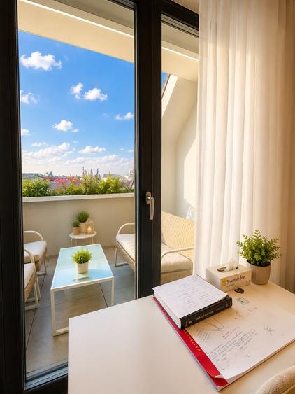2 Camere|Tip Penthouse|Terasa|Parcare| Bloc 2025 | Parcare Subterana