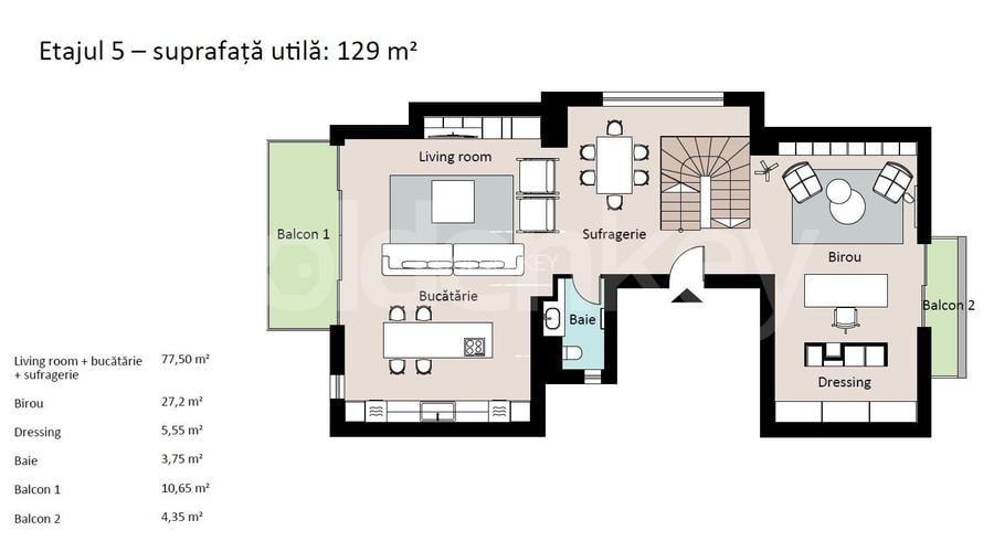 Penthouse duplex cu 4 camere | vedere panoramica | garaj si vinoteca - 1