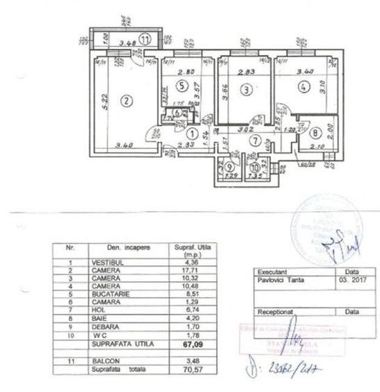 Apartament 3 camere decomandat Tineretului - 23