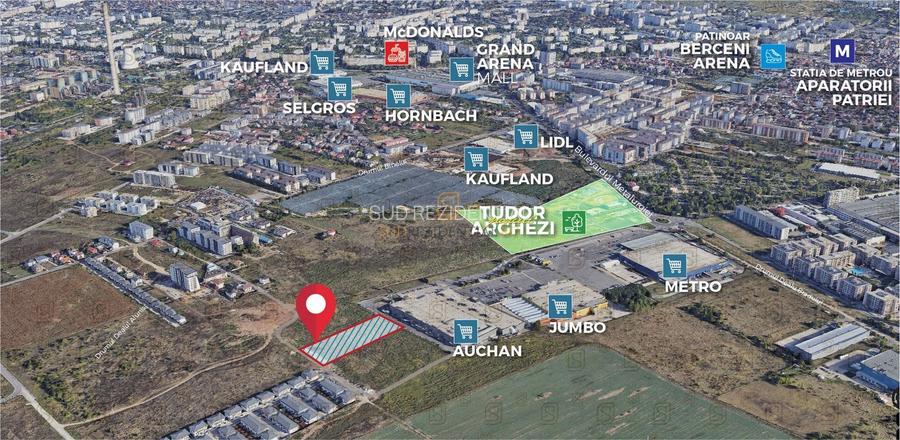 Teren 5000 mp, zona Auchan Berceni, potential imobiliar crescut - 3
