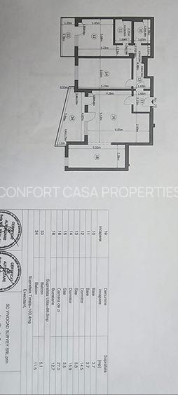 Decebal - Unirii -  Bloc nou - Apartament 3 camere - terasa - 2 grupuri sanitare - 23