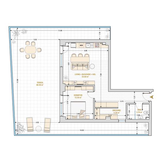 Apartament 2 Camere Catedral Residence - 1