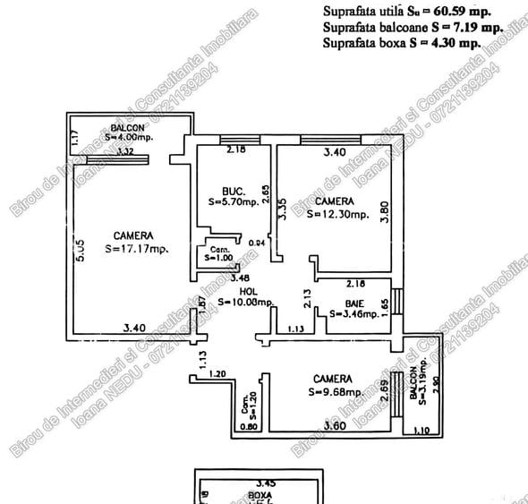►Inel II - Sabrosso 3 Camere Decomandate 68m² Mobilat Utilat Centrala Izolat - 8