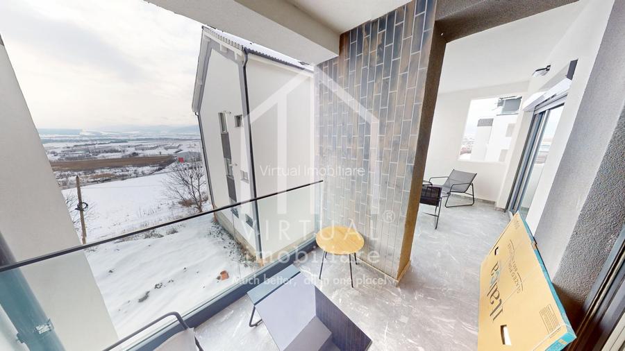 Ap. cu 3 camere-etaj intermediar, mobilat partial -75mp utili + terasa - 16