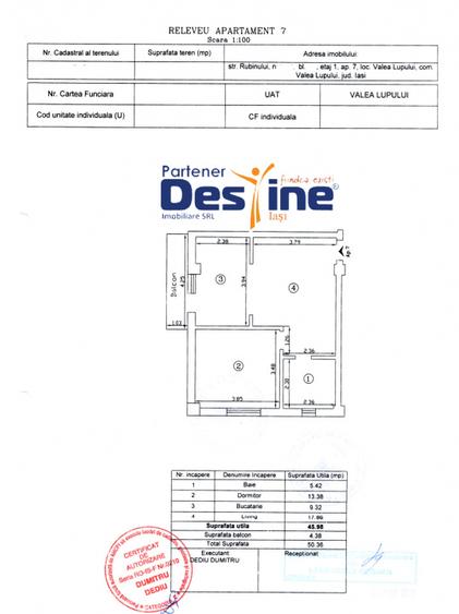 Comision 0% - Apartament 2 camere 50 mp Et. 1, mobilat si utilat loc de Parcare  - 16