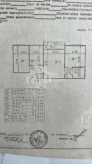 Apartament cu 3 camere finisat pe strada Eremia Grigorescu - 30