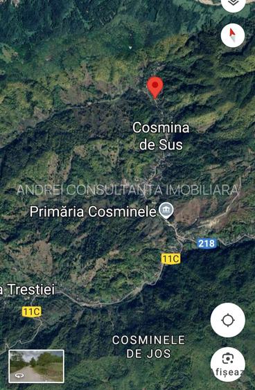 8000 Euro vanzare 220 mp teren asfalt apa gaz si curent Cosminele Prahova superb - 8