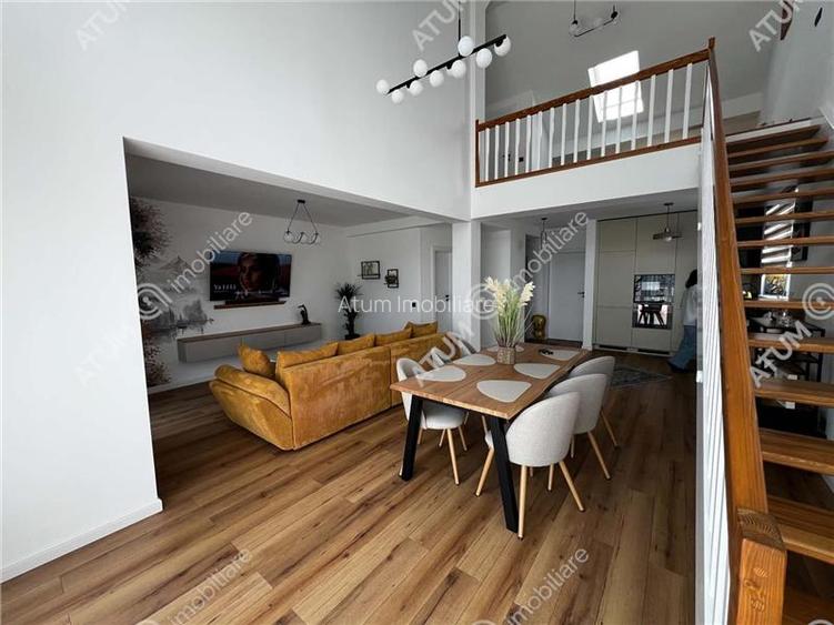 Penthouse 3 camere 2 bai parcare mobilat complet Turnisor Sibiu - 3
