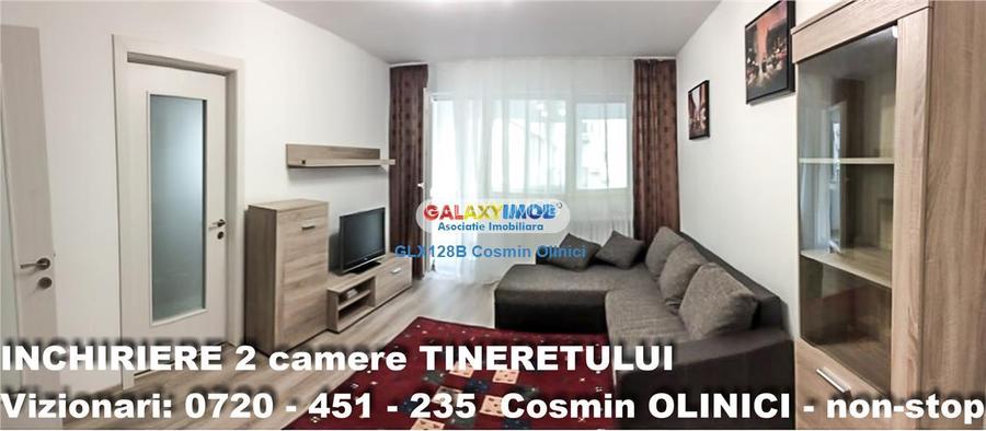 Inchiriere apartament 2 camere Tineretului vedere parc mobilat - 2