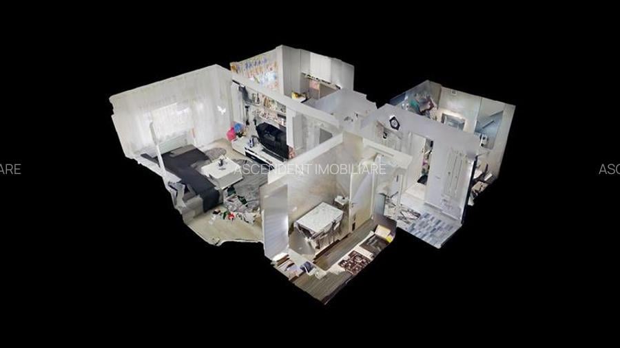 TUR 3D! Decomandat,mobilat,accesorizat, balcon,spatii depozitare,loc parcare, Gr - 19