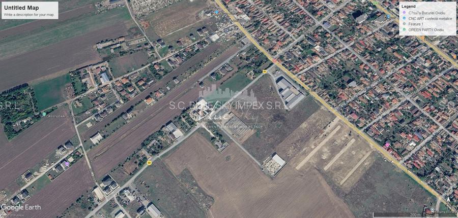 Teren intravilan 3.000 mp – Ovidiu, Varianta către Poiana - 2