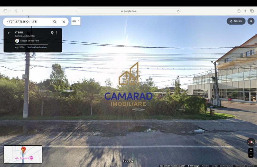 Teren intravilan de vanzare- deschidere DN1 55m | 2541 mp | Saftica, Balotesti - 3