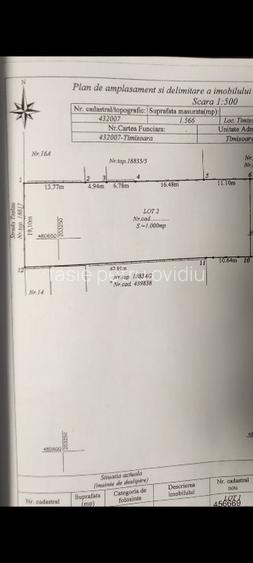 teren intravilan 1000 mp de vanzare  - 5