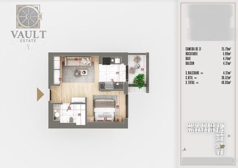 GARSONIERA-COMPLEX REZIDENTIAL PREMIUM-COMISION 0% -THEODOR PALLADY - 7