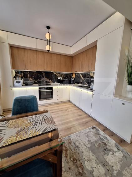 Apartament 2 camere Lux, ultrafinisat, mobilat complet, terasa 12mp, la cheie. - 3